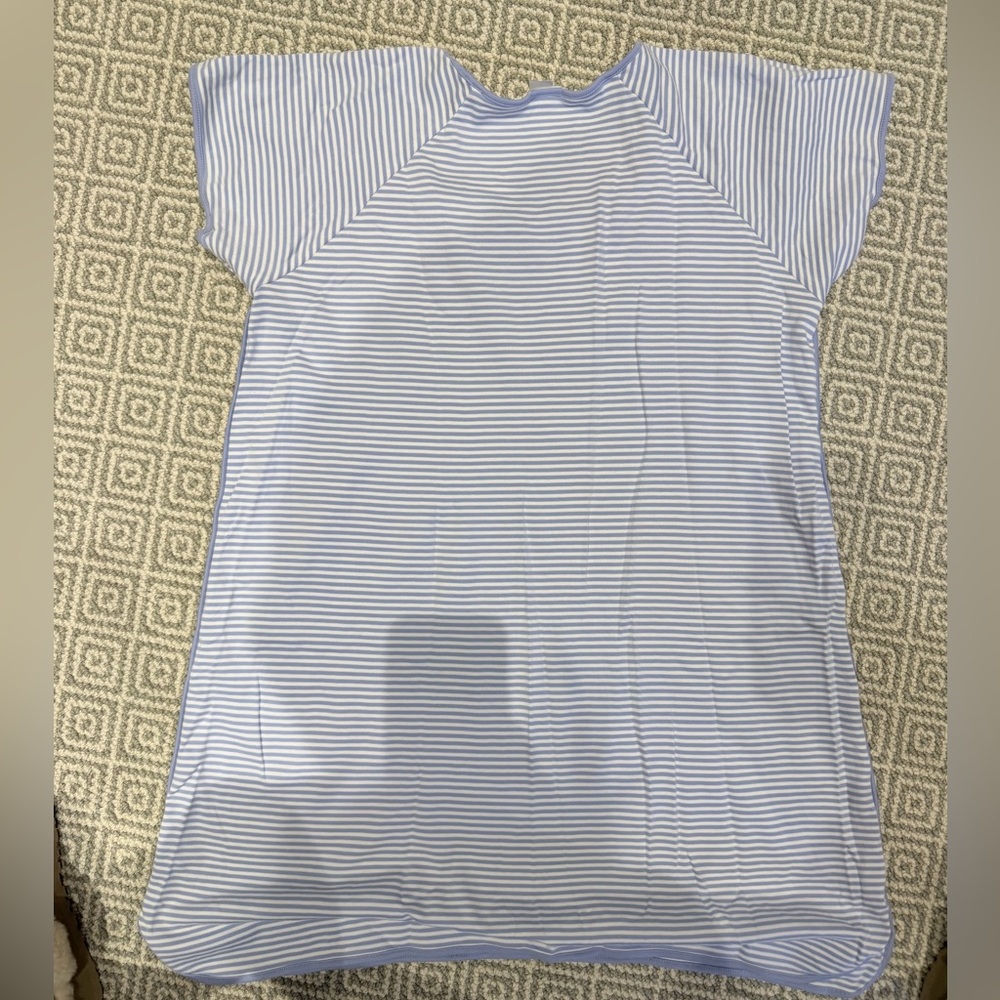 lake pajamas blue stripe nightgown - Picture 3 of 3